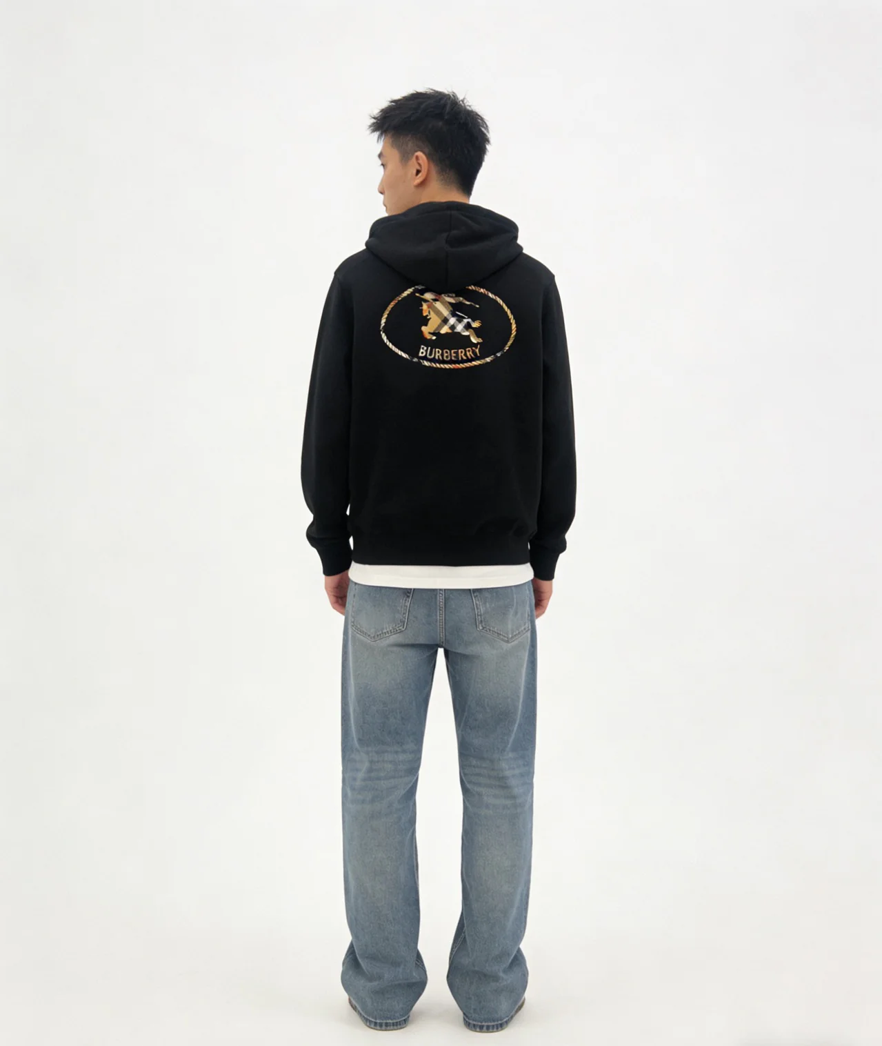 Bur plaid embroidered jacket