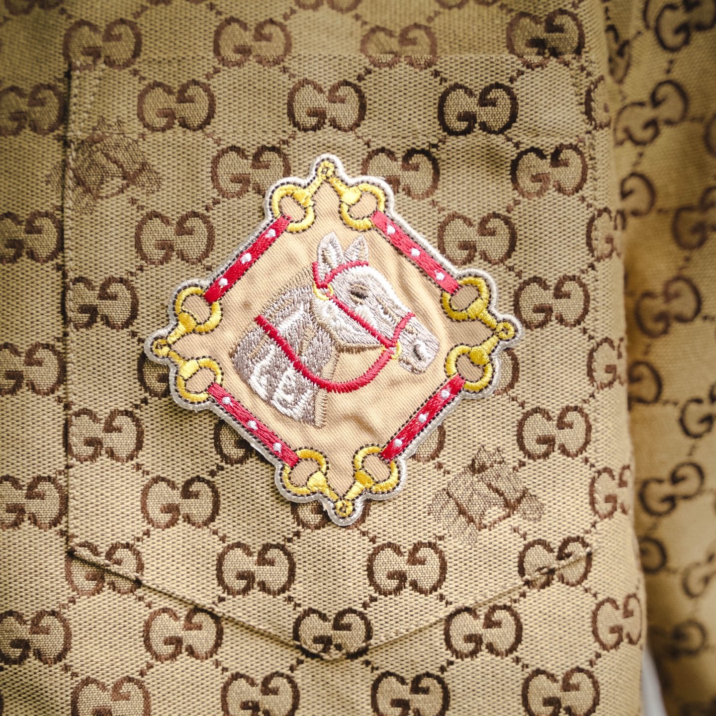 Guc classic pattern t-shirt