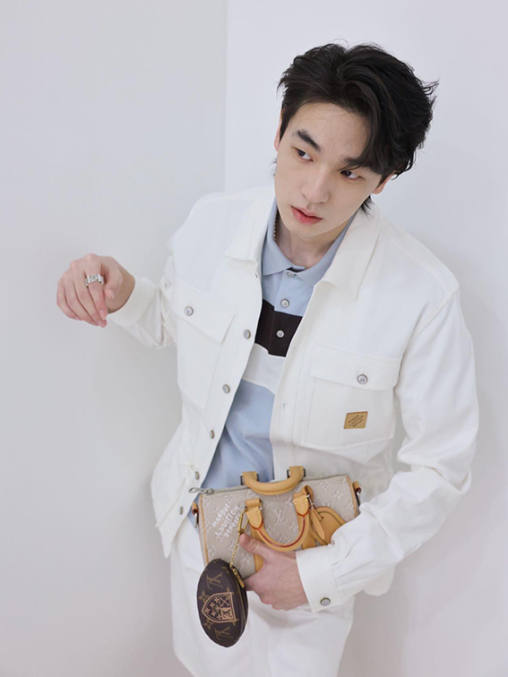 Louis printed shirt jacket